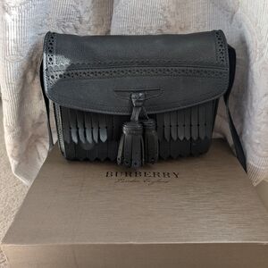 Authentic Burberry Brogue Tassel Macken Crossbody